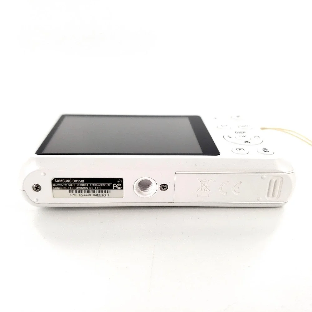 Samsung DualView DV150F 16.2MP Digital Camera White Complete In Box Tested Works
